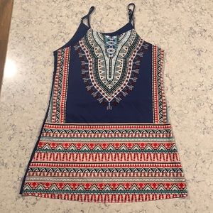 Boho Pattern Lightweight Silky Summer Dress